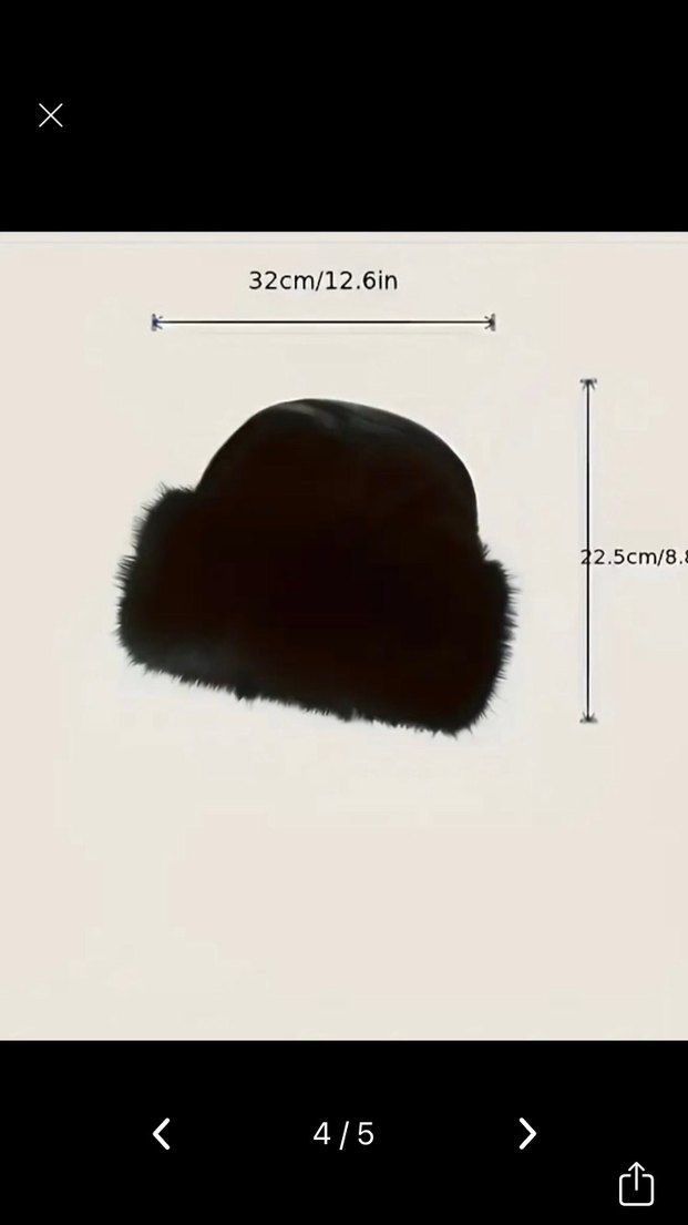 Kadın Beyaz Kürklü Sıcak Şapka - Görsel 4