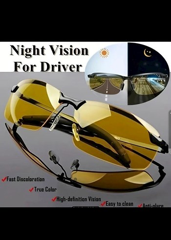 Sürücü gözlüğü unisex geceyi gündüz gibi yapar - Görsel 4