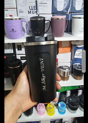 termos bardak 500 ml kişiye özel isim yazılır 304paslanmaz çelik