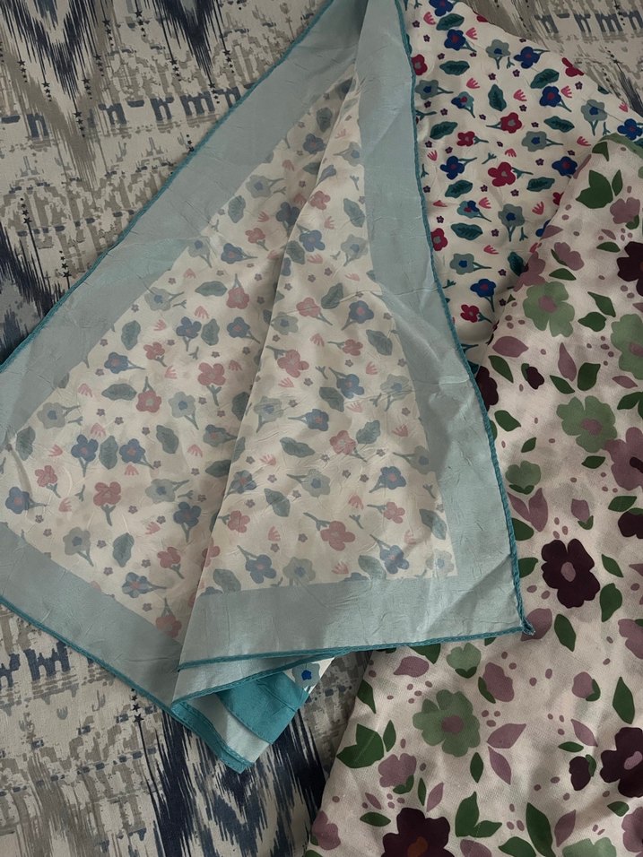 Çiçek Desenli Bohem Kadın Şal - Görsel 2