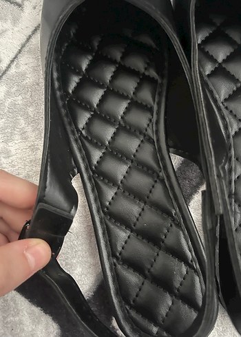 Tokalı Siyah Kadın Topuklu Babet - Görsel 6