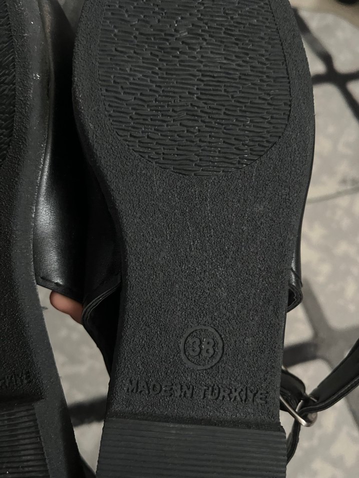 Tokalı Siyah Kadın Topuklu Babet - Görsel 5