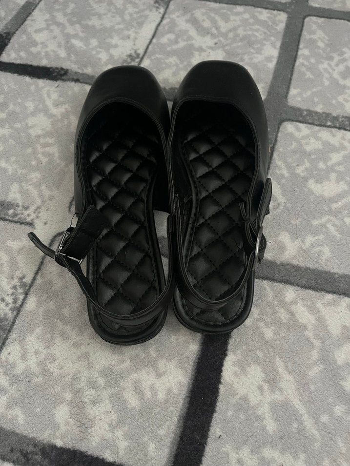 Tokalı Siyah Kadın Topuklu Babet - Görsel 4