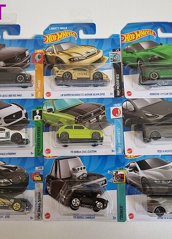  Beden GÜNCEL HOTWHEELS MODELLERİ 