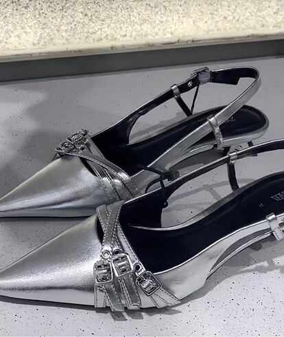 Zara Zara metalik ayakkabı