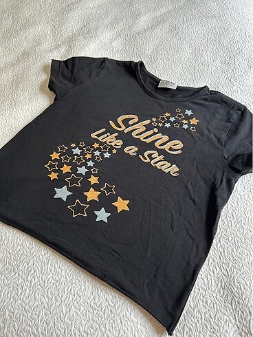 LcWakiki siyah kız çocuk badi tshirt