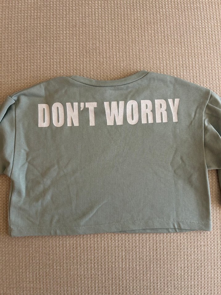 Kızlar için gri kısa kollu baskılı tişört - Görsel 3