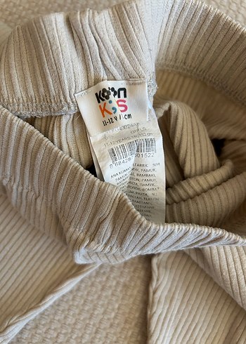 Kız Çocuk Pileli Bej Tayt - Görsel 3