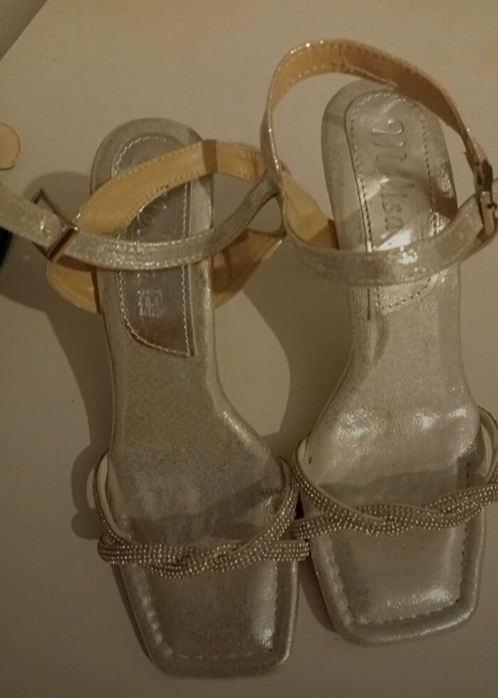 Kadın taşlı abiye topuklu ayakkabı  - Görsel 3