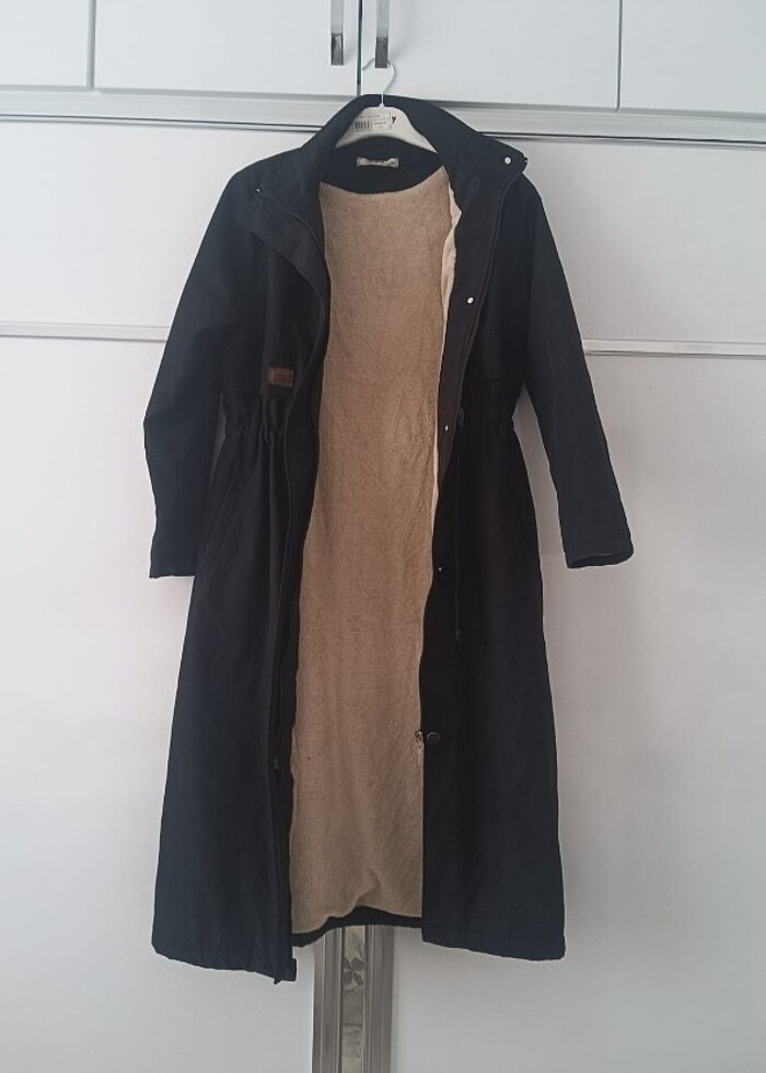 İçi kürklü mont uzun - Görsel 2