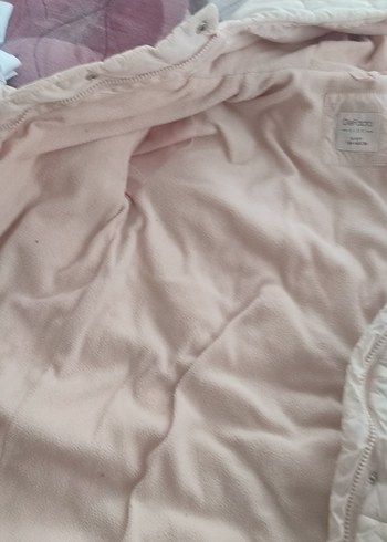 kız çocuk fermuarlı Düğmeli Kışlık Mont - Görsel 7