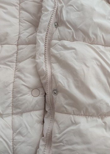 kız çocuk fermuarlı Düğmeli Kışlık Mont - Görsel 6