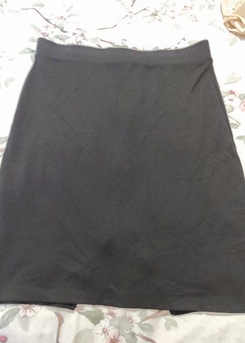 Fermuarlı Siyah Midi Eteği - Görsel 3