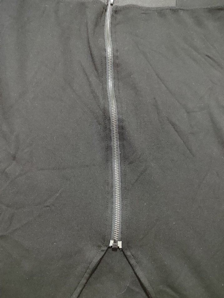 Fermuarlı Siyah Midi Eteği - Görsel 2