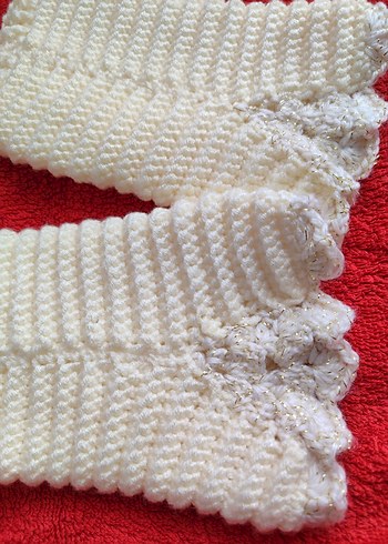 Dantel Detaylı Bohem Örgü Kadın Eldiveni - Görsel 5