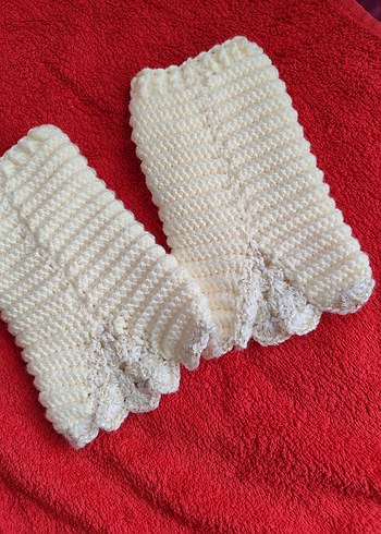 Dantel Detaylı Bohem Örgü Kadın Eldiveni - Görsel 8