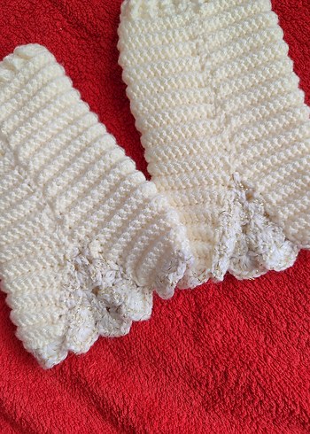 Dantel Detaylı Bohem Örgü Kadın Eldiveni - Görsel 7