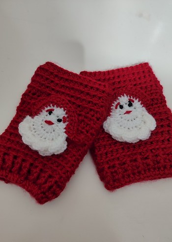 Kırmızı Örgü çocuk Eldiveni 3 yaş için - Görsel 2