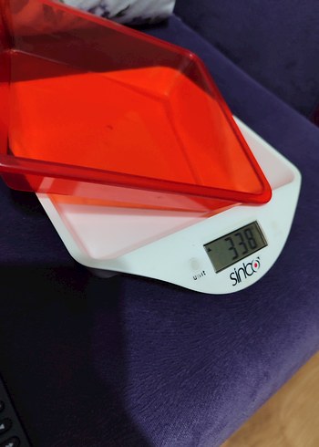 Kırmızı Dijital Mutfak Tartısı - Görsel 2