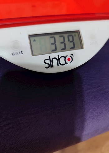 Kırmızı Dijital Mutfak Tartısı - Görsel 3