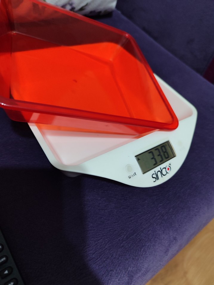 Kırmızı Dijital Mutfak Tartısı - Görsel 2