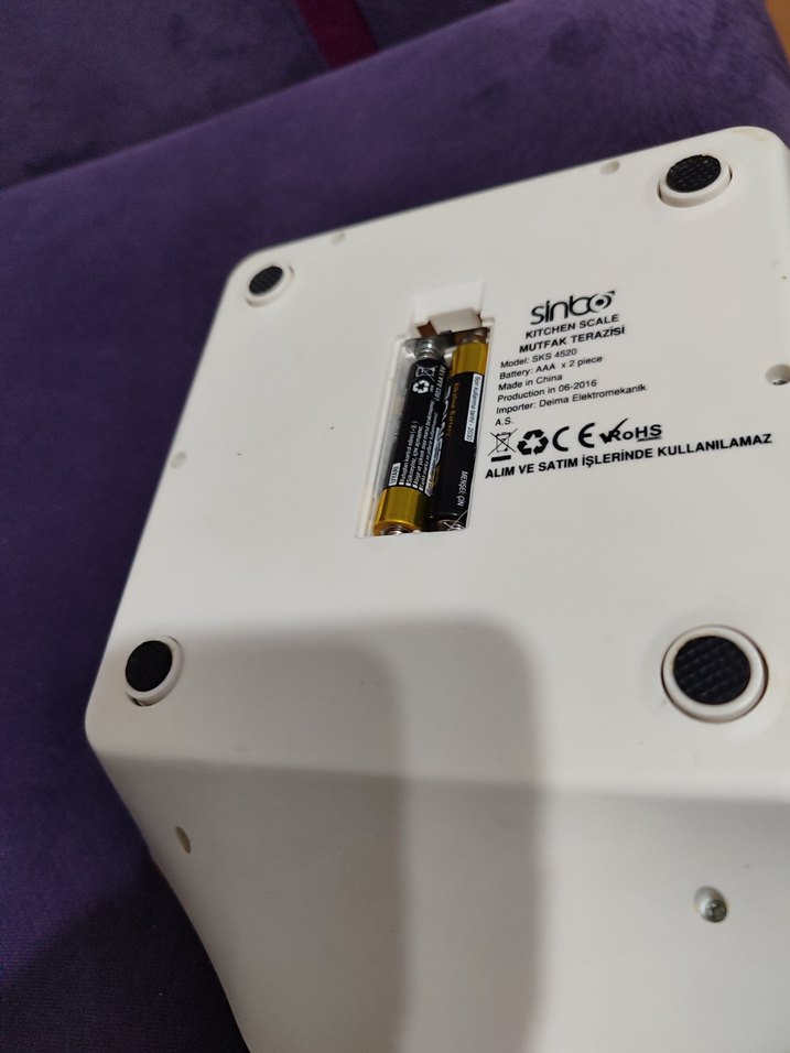 Kırmızı Dijital Mutfak Tartısı - Görsel 4