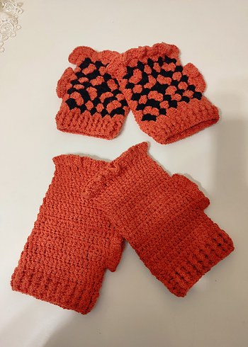 Renkli Örgü Kadın Eldivenleri adet fiyatıdır - Görsel 2