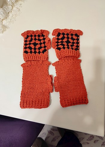 Renkli Örgü Kadın Eldivenleri adet fiyatıdır - Görsel 4