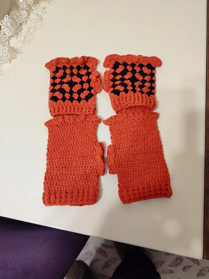 Renkli Örgü Kadın Eldivenleri adet fiyatıdır - Görsel 4