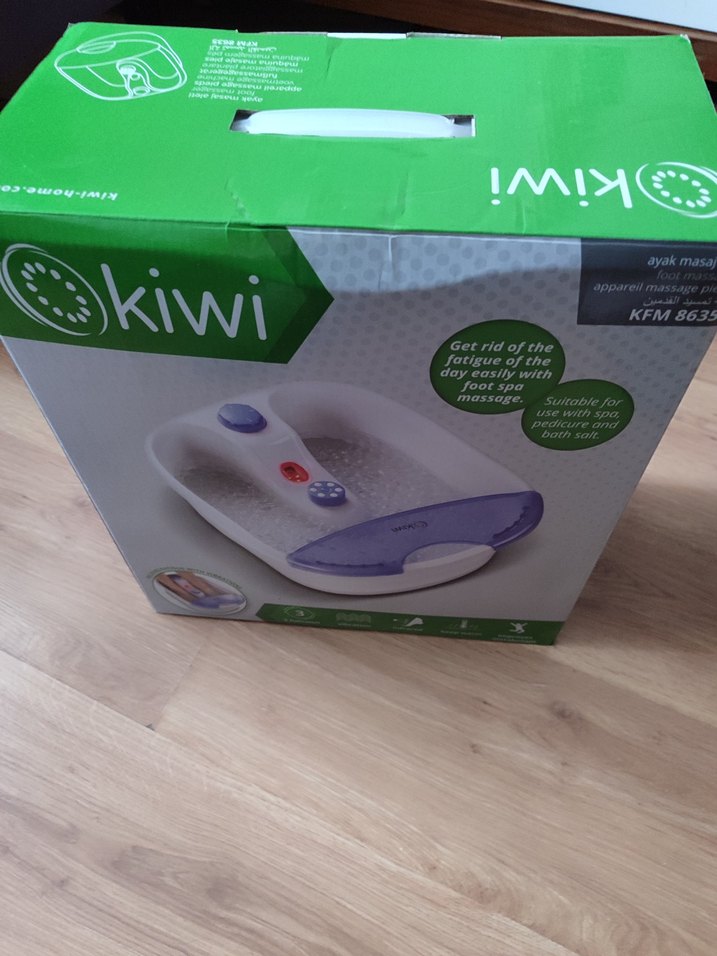 Kiwi Beyaz Ayak Spa Masaj Aleti - Görsel 3