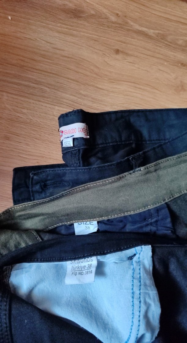 Kemer Detaylı Hamile Kot Pantolon 3 adet aynı fiyattır - Görsel 4