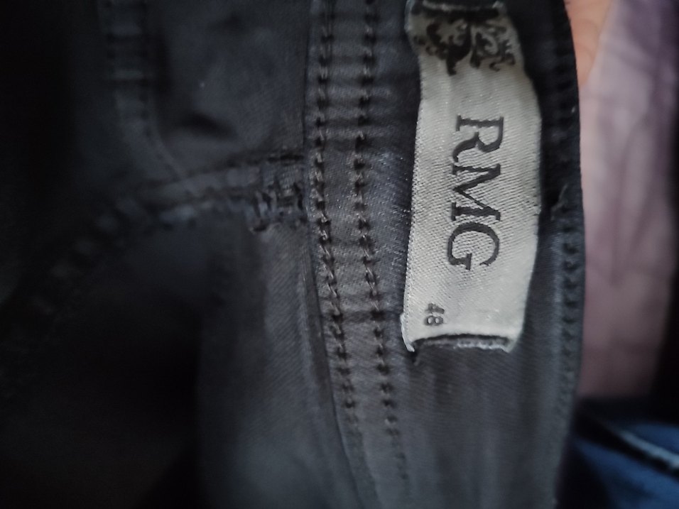 siyah Kadın Midi Denim Pantolon - Görsel 5