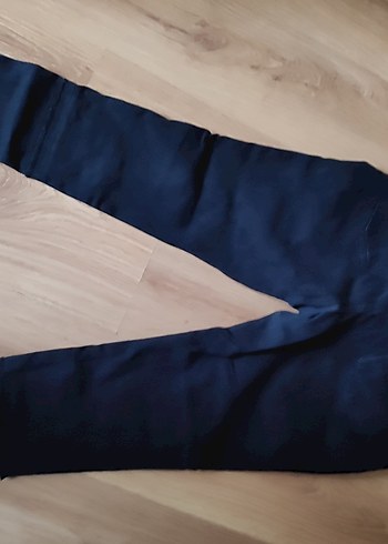 Düğmeli Siyah Kadın Kot Pantolon - Görsel 3