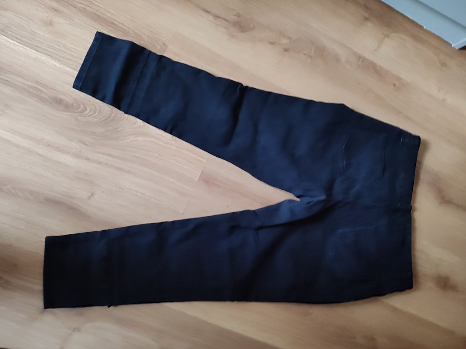 Düğmeli Siyah Kadın Kot Pantolon - Görsel 3