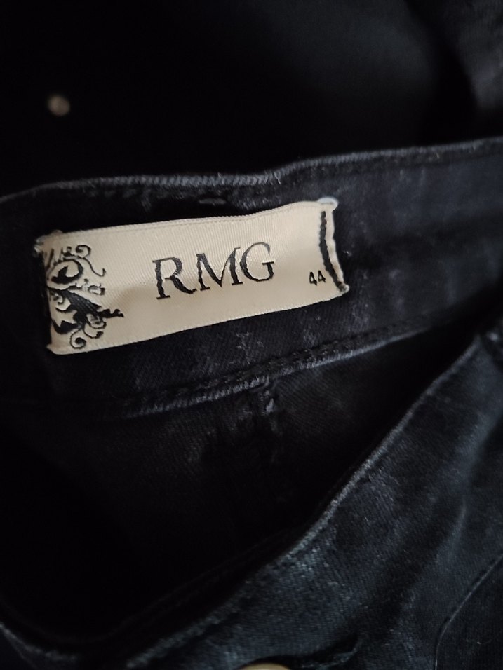 Düğmeli Siyah Kadın Kot Pantolon - Görsel 5