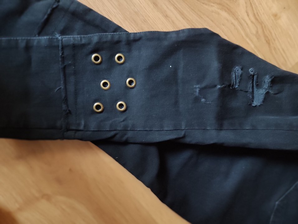 Düğmeli Siyah Kadın Kot Pantolon - Görsel 4