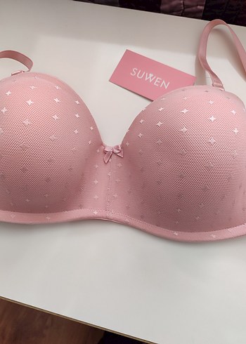 Suwen Pastel Pembe Minimalist Sütyen SUWEN