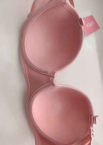 diğer Beden Pastel Pembe Minimalist Sütyen SUWEN