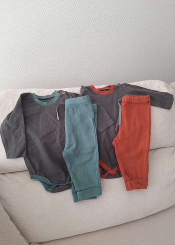 Gri Bebe Erkek Uzun Kollu Takım