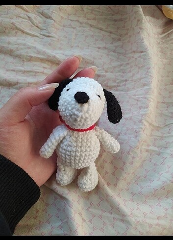 Beden Renk Örgü Sanrio Snoopy Anahtarlık Çanta Süsü