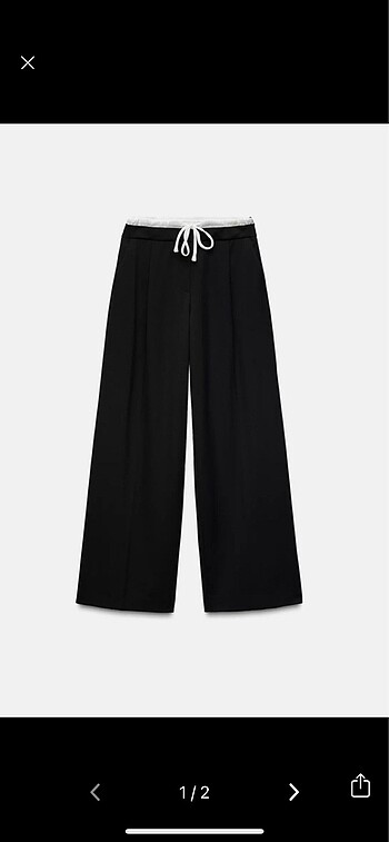 Zara çift bel pantolon