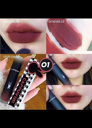 CAPPUVINI Lip Glaze Matte Dark #1