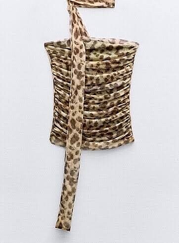 Zara leopar bandeo top