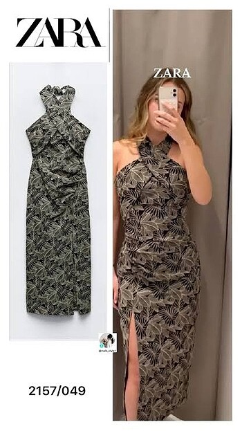 Zara ZW collection işlemeli elbise