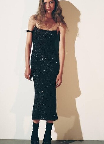 Zara payetli elbise 