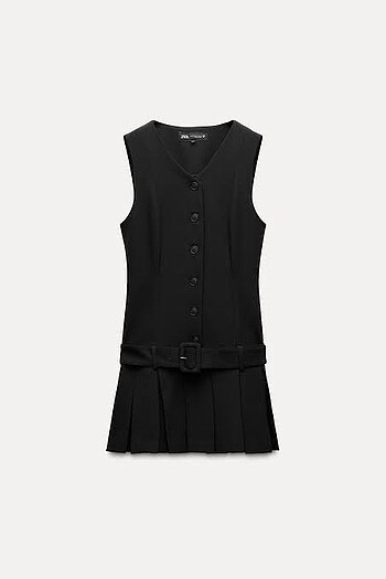 xs Beden Zara pileli elbise