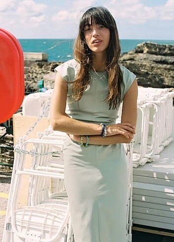 Zara yeni sezon drapeli elbise