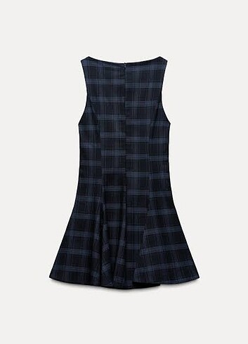 xs Beden lacivert Renk Zara yeni sezon pileli elbise 