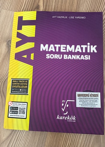 AYT Matematik Soru Bankası - Karekok Yayınları