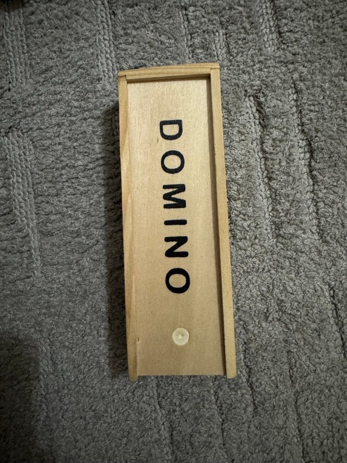 Ahşap Kutulu Siyah Domino Taşları - Görsel 2